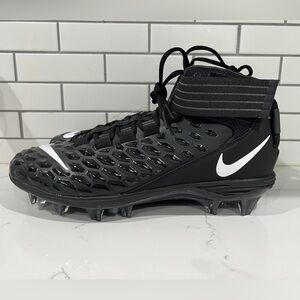 Nike Force Savage Pro 2 Football Cleats Black White Men SZ 11 AH4000-002